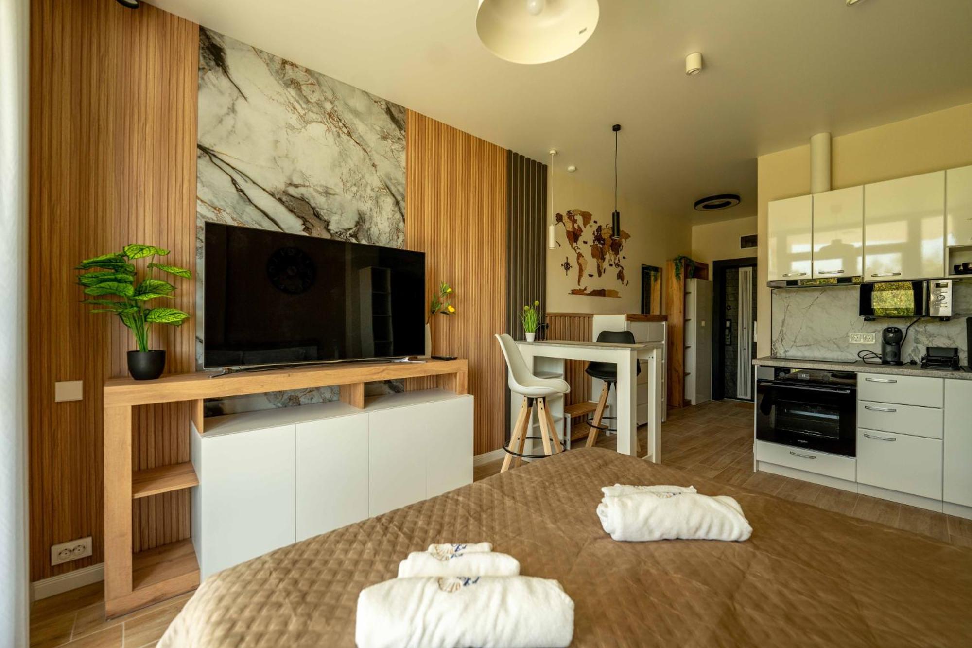 Studio-Apartment mit Balkon